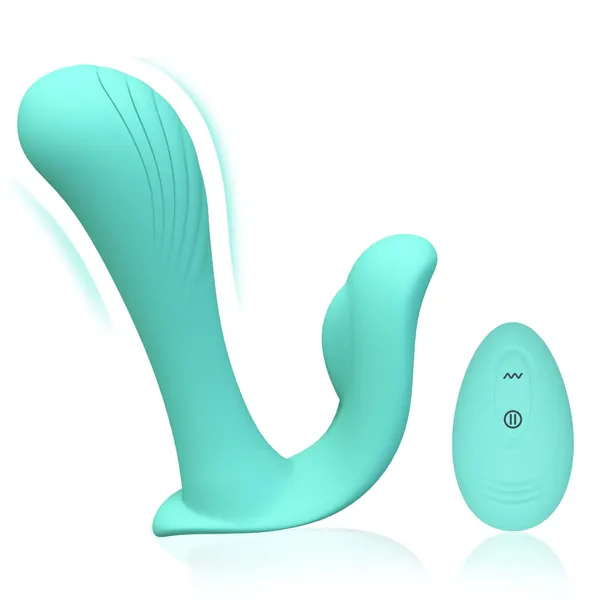 Wearable Panty Vibrator for G Spot Clitoral Stimulation, Remote Control Vibrating Panties with 10 Vibration Modes, Butterfly Stimulator Adult Sex Toys for Women Couples, Blue