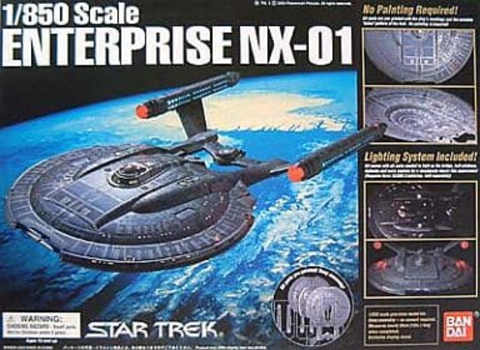 Star Trek -Enterprise NX-01 - 1/850 - Pre-Painted (Bandai) - Pre Owned