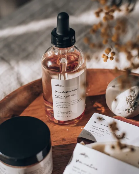 Natural Massage Oil | Handmade Massage Lotion - Handcrafted Rose Petals Massage Oil - Valentines Day gift lovers - Romantic Gift under 30