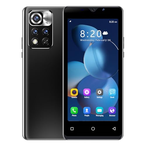 Unlocked Cell Phone Android Clearance, 2024New Android 10.1 1+8G Cell Phone 4.42 Inch Unlocked Cellphones, 1500mAh Smart Phone Mobile Phone Cheap Unlocked Android Smartphones International - Black