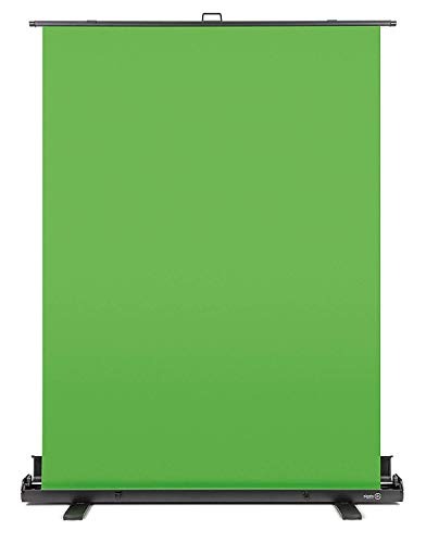 Elgato Green Screen - Collapsible Chroma Key Backdrop, Wrinkle-Resistant Fabric and Ultra-Quick Setup for background removal for Streaming, Video Conferencing, on Instagram, TikTok, Zoom, Teams, OBS - Green Screen - Collapsible (148 x 180 cm)