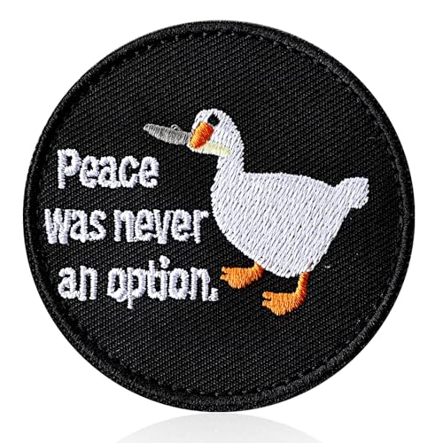 Mabor Patches,Embroidered Patches,Peace was Never an Option,Patches for Backpacks, Funny Patches, Patches for Tactical,Anime Patches,Patch Veclro,Patches for Vest,Patches for Vest