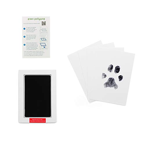 Green Pollywog - Extra-Large Clean Touch Inkless Ink Pad for Pets | Pawprints for Dogs & Cats Non-Toxic | Paw Print Stamp Kit | Dog Paw Print Kit | Cat Footprint Keepsake (1-Pack) - 1-Pack