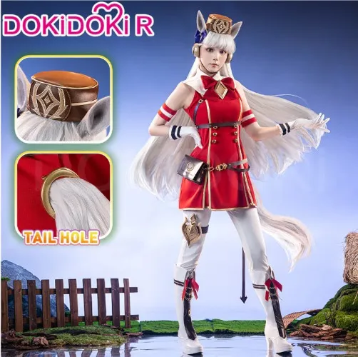 DokiDoki-R Anime Game Cosplay Costume Red 