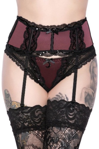 She's Poison Garter Belt [WINE] | XL / wine / TBC