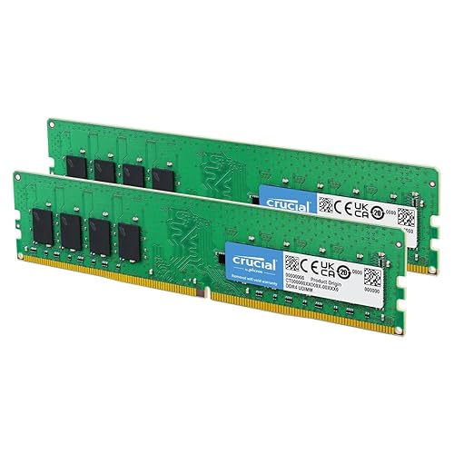 Crucial RAM 64GB Kit (2x32GB) DDR4 3200MHz CL22 (or 2933MHz or 2666MHz) Desktop Memory CT2K32G4DFD832A - 3200MHz - 64GB Kit (32GBx2)