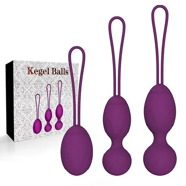 Kegel Ball for Tightening - Doctor Recommended Kegel Exercise Weights for Women & Pelvic Floor Exercises for Beginners & Advanced，Strengthens Pelvic Floor and Resolves Incontinence(3-Piece Set)
