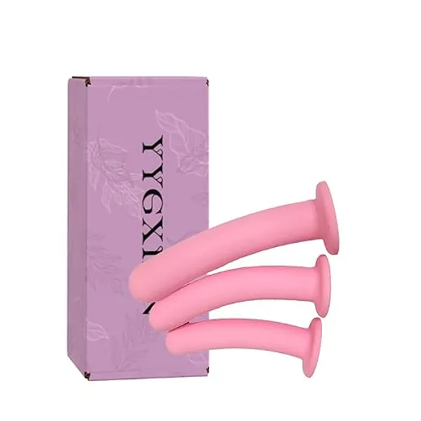 YYGXIAN 3 Pack Silicone Pelvic Floor Muscle Dilator Trainer Set