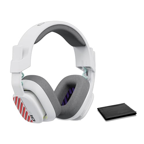Astro A10 Gaming Headset Gen 2 Wired Headset - Over-Ear Gaming Headphones with Flip-to-Mute Microphone, 32 mm Drivers, for Xbox Series X|S, Xbox One, Nintendo Switch, PC, Mac - Bulk (White) - W/Cloth - White