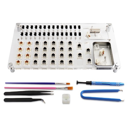 Lube Station Switch Tester Opener Platform Set for Mechanical Keyboard Switch Tester Lubing Station Custom Cherry Switches Lube Modding Station