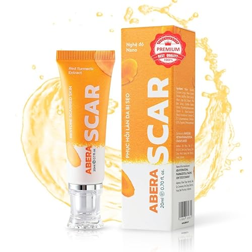 ABERA Red Turmeric Scar Removal Cream (Premium Product) - Advanced Treatment for Face and Body with Natural Ingredients Scar Rapidly Removes Stretch Marks, Keloids, Burns, and More.