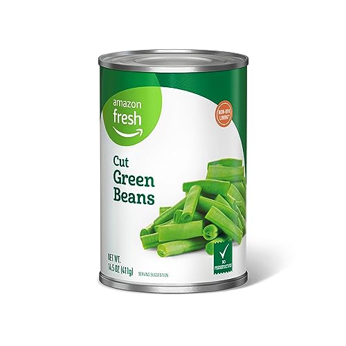 Amazon Fresh, Canned Cut Green Beans, 14.5 Oz