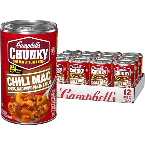 Campbell's Chunky Soup, Chili Mac, 18.8 Ounce Can (Case Of 12)