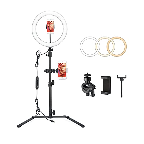Godox LR120 12" LED Ring Light with Desktop Stand, Phone Holder, USB Powered Ring Selfie Light for Live Stream/Makeup/YouTube/Video Conference Light