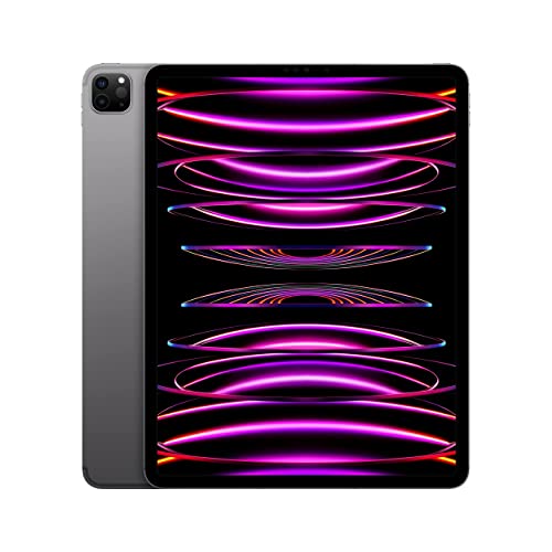 Apple 2022 iPad Pro de 12,9 Pulgadas (Wi-Fi + Cellular, 256 GB) - Gris Espacial (6.ª generación) - Wi-Fi + Cellular - 256 GB - Gris espacial