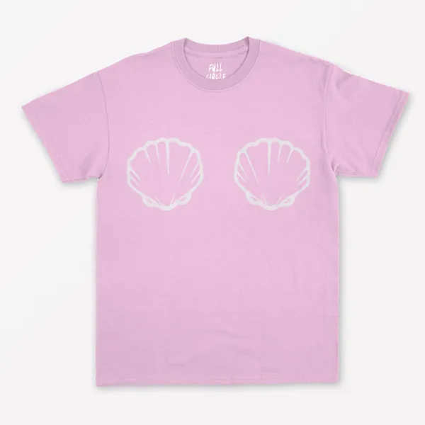 Mermaid T Shirt - Shell Bra Shirt / Shell Bikini Shirt / Siren Shirt / Baby Doll / GRL PWR / Girl Power / Feminist / Feminism / Girl Gang