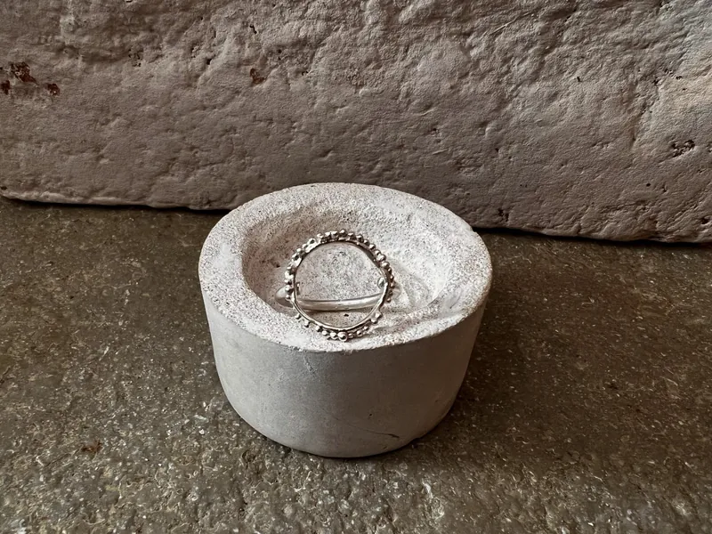 Halo Ring | Sterling Silver | P