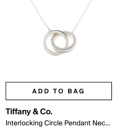 Tiffany interlocking circle necklace (TRR) 