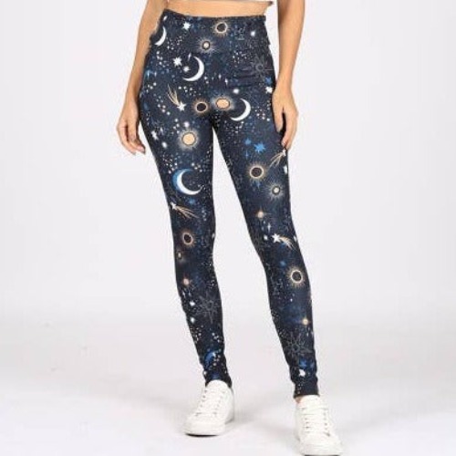 Galaxy Print Legging - S