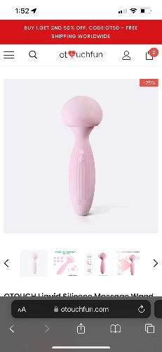 OTOUCH Liquid Silicone Massage Wand Vibrator–Mushroom | Light Green