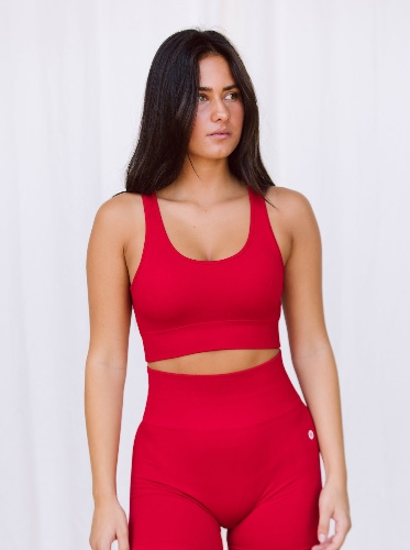Astoria VELOCITY Seamless Sports Crop - Cherry | Cherry / L