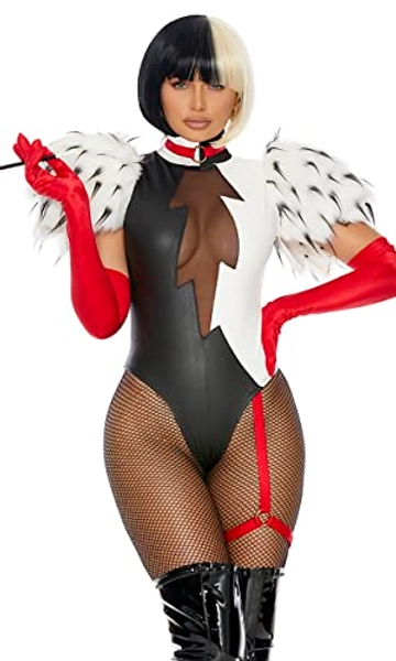 Forplay womens 3pc. Sexy Movie Villain Character Costume