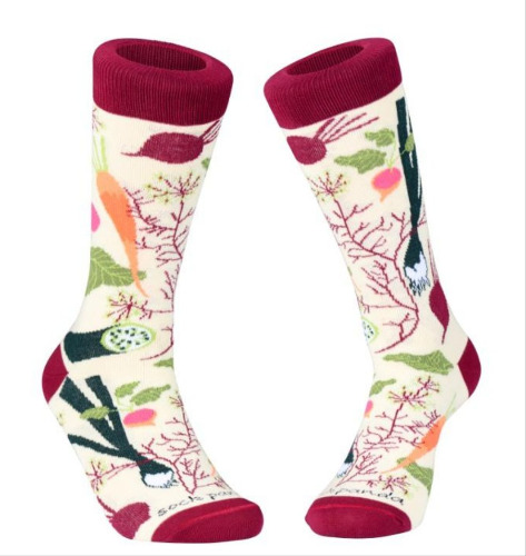 Fall Vegetable and Fruit Socks (Adult Medium) - Sock Panda