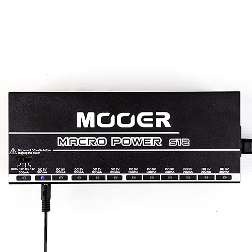 Mooer Macro Power 12 x Isolated Output Guitar Pedal Power Supply MMPS12