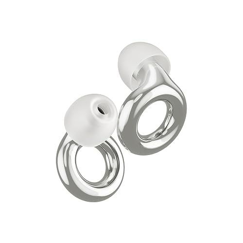 Loop Experience 2 Ear Plugs – Stylish Certified Hearing Protection for Concerts & Festivals, Live Events, Musicians, Sports, DJs and Nightlife – 17dB Noise Reduction Earplugs (High-Fidelity) - Silver