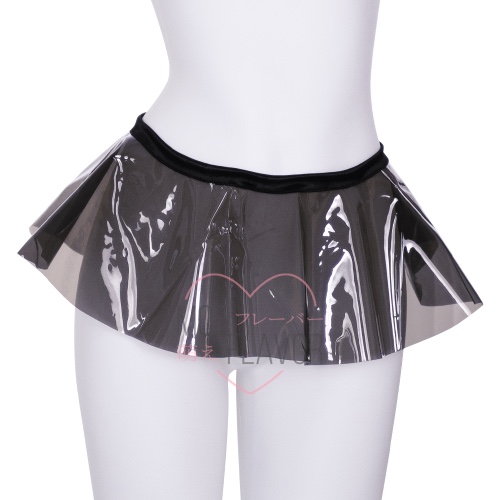Vinyl Skirt - Black / XS/S