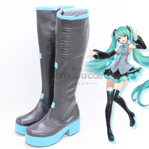 Vocaloid Hatsune Miku Cosplay Classic Miku Cosplay Boots shoes - 42