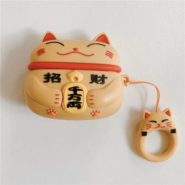 Lucky Cat AirPods Pro Case - Gold