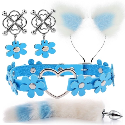 Flower Pup Play Set - Blue 4