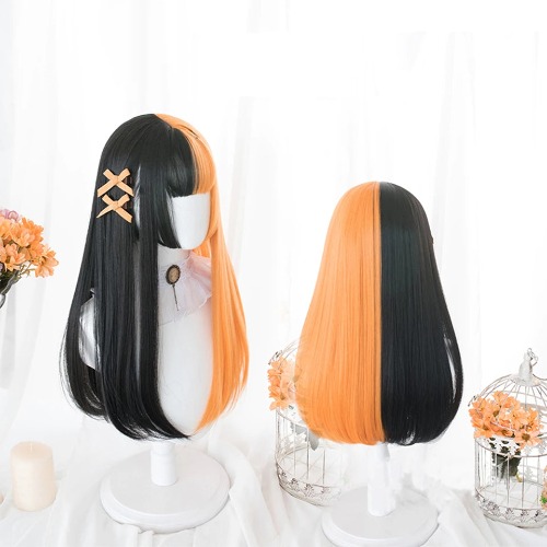 Long Split Halloween Lolita Wig - Straight