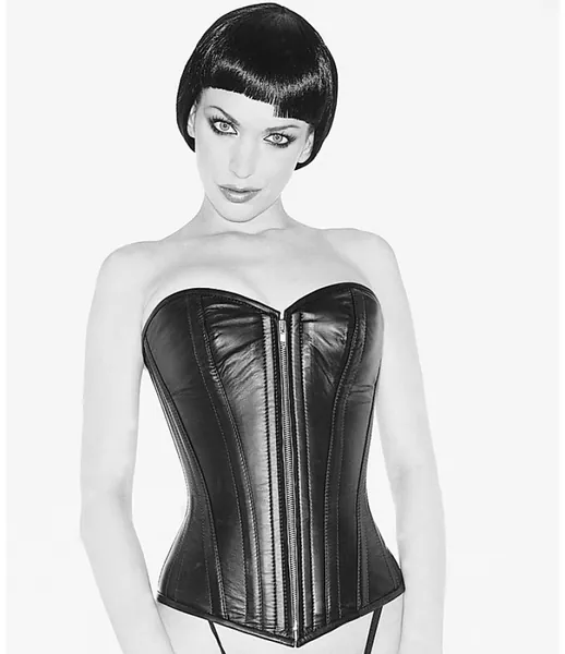 Women's Leather Sweetheart Corset