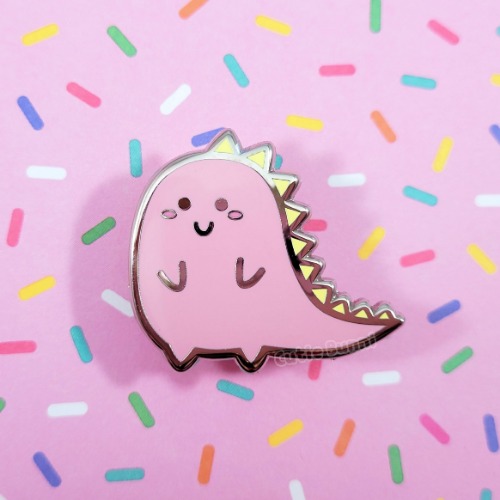 Lil Dino Enamel Pin (Pink)