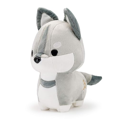 Bellzi Wolf Stuffed Animal - Soft Cute Gray Wolf Plush Toy - Plushies and Gifts for All Ages, Kids, Babies, Toddlers - Wolfi - Wolf