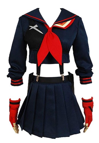 Ya-cos Halloween Girl's Battlesuit Ryuko Matoi Dress Outfit Cosplay Costume