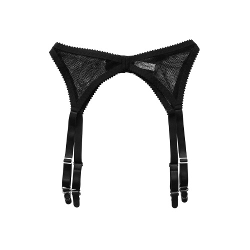 Shelly Suspender Fishnet Mesh | Black Fishnet / M