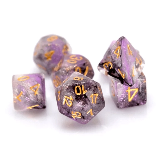 Purple and Black Swirl