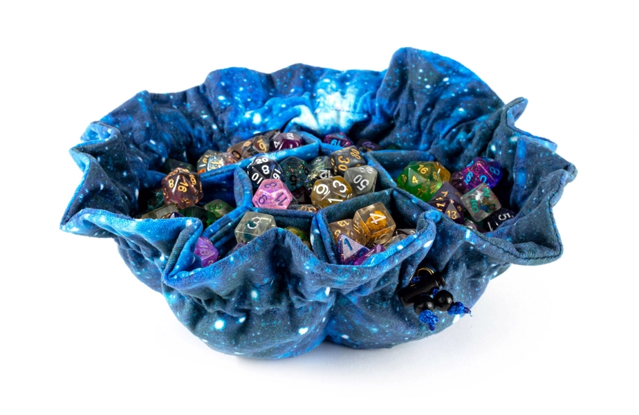 Velvet Pocketed Dice Bag | Galaxy