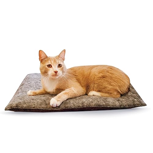 K&H Pet Products Amazin Kitty Pad, Indoor Unheated Cat Bed Traps Cat Hair and Dander, Washable Cat Mat, Gray 15 X 20 Inches, Unheated 2-Pack - 20.0"L x 15.0"W x 1.0"Th - 2 pack