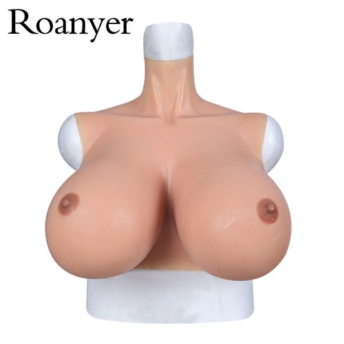 Roanyer Silicone S Cup East-west Breast Forms Crossdresser Sexy huge booobs Tits