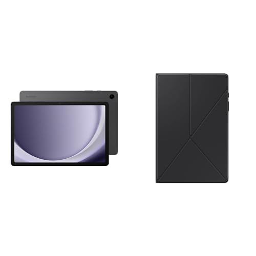 SAMSUNG Galaxy Tab A9+ 10.9” + Galaxy Tab A9+ Book Cover (Black) 128GB Android Tablet, Big Screen, Quad Speakers, Upgraded Chipset, Multi Window Display, Slim, Durable, US Version, 2023, Graphite - Graphite - 128 GB - Wifi Tablet + BookCover - Black Book Cover