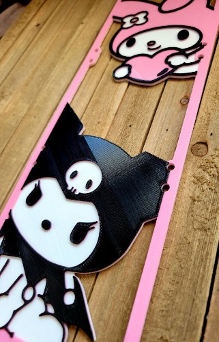 Sanrio 240/360mm Grills - Hello Kitty, My Melody, Kuromi and Full Cast | My Melody and Kuromi / 360mm (3x120mm)