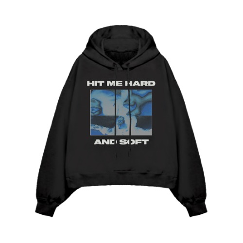 Thermal Photo Title Pullover Black Hoodie | L