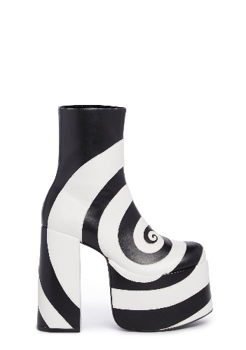 How Sweet It Is Ankle Boots - Black/White