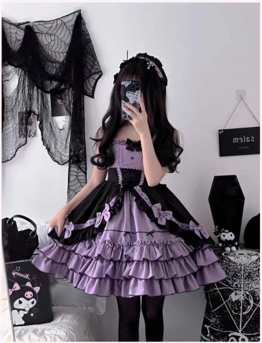 Pastel Goth Maiden Dress - L