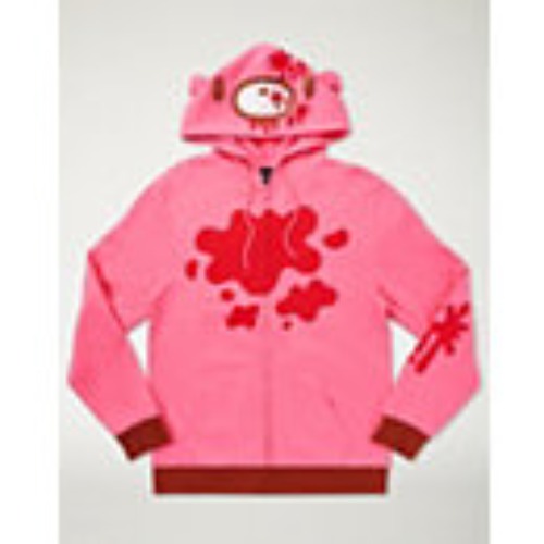 Pink Gloomy Bear Hoodie - Spencer's