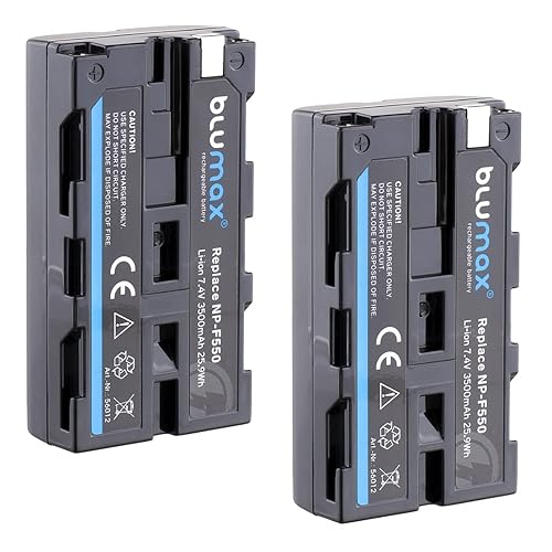 2X Blumax Batteries (NP-F550 | 3500mAh)